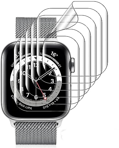 TMahhbid [5 Pack] Protector de pantalla de película de hidrogel para Apple Watch Series 9/8/7 41mm, Película Protectora para reloj inteligente [Anti-arañazos][HD Transparencia]
