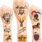 288 Stück temporäre Ritter-Tattoos, mittelalterliche Burg, mittelalterliche Ritter, Partygeschenke, Dekorationen, Zubehör für Kinder, Jungen, Erwachsene, Ritterkostüm, Cosplay, Party (24 Blatt)