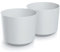 Tymar Pot de Fleurs, jardinière, Lot de 2, jardinière en Plastique, Mat, Forme Ronde (ø 15 cm, (2pack) Blanc)