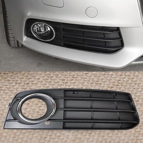 Auto-Frontgitter Auto Schwarz ABS Rechts Nebelscheinwerfer Lampenabdeckung Grille Zubehör Für Audi A4 B8 2008 2009 2010 2011 2012 Kühlergrill für Autos