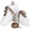 LUMoony Cordones de leopardo, 2 pares de cordones con diseño de animales, planos de poliéster, cordones planos, camuflaje, cordones elegantes para hombres y mujeres, Grün3, 120