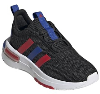 adidas Racer TR23 Unisex Kids Sneaker, Black/Best Scarlet/Team Royal Blue, 22.0 cm