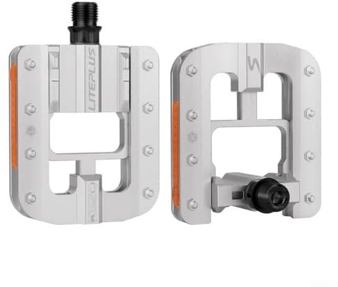 Ergonomisches Design, Klapppedale, Aluminium-Legierung, verbesserte Reibung (rot)