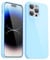 Svanove for iPhone 14 Pro Case Silicone, Glossy Soft Rubber Gel Jelly Cute Protective Plastic Simple Plain Phone Case Cover for Women Girl, Slim Thin Flexible Shockproof TPU, Light Blue