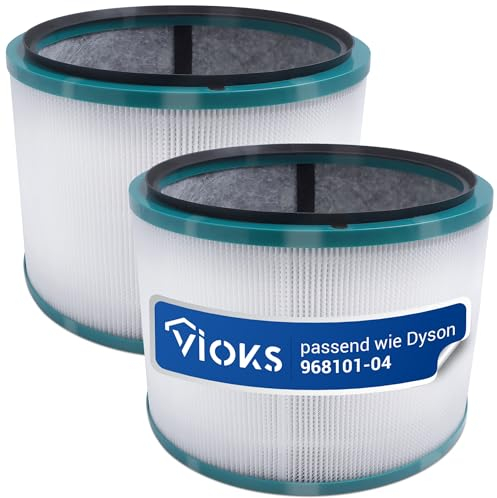 VIOKS 2 purificadores de aire Hepa de repuesto para Dysоn 968101-04 – Filtro para Dysоn Pure Cool DP01 DP02 DP03, Dysоn Pure Hot+Cool Link HP00 HP01 HP02 HP03 Hepa purificador de aire