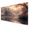 Hogwart Legacy Mauspad, Gaming-Mauspad, Anime, XXL-Mauspad, 900 x 400, rosa Sakura-Mauspad, Büro-Schreibtischunterlage, groß, wasserdicht, rutschfest (A02, 80 x 30 x 0,3 cm)