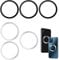 6 Stück für MagSafe Ring Aufkleber Magnetring, Selbstklebender Magnet Ring für Handyhülle, Magsafe Sticker, Magnetring Handy, Universelles magsafe Aufkleber,Kfz Magnetische Handyhalter Silber+Schwarz