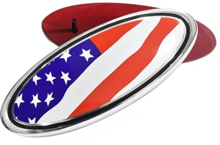 HIBEYO 1 adesivo universale per griglia anteriore posteriore del portellone posteriore, adatto per Ford, adesivo per griglia anteriore, logo ovale, barca distintivo, targhetta per nome, decorazione,