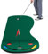 COSTWAY 300 x 96cm Golf Puttingmatte, Putting Green für Indoor & Outdoor, Golfmatte faltbar mit 3 Putting Cups & 1 Fahne, Golf Übungsmatte Trainingsmatte für Zuhause, Büro
