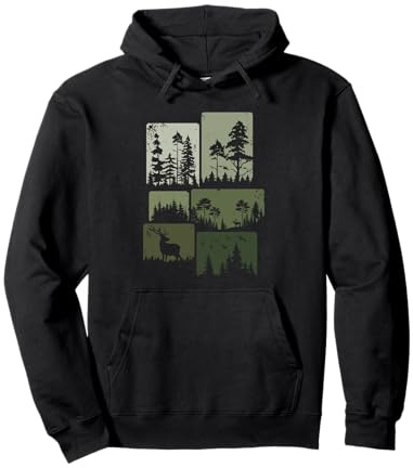 Waldlichtung Outdoor Bäume Natur Wald Pullover Hoodie