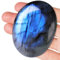 Groß Labradorit,2.4 Kristalle Mondstein Edelsteine,Natural Spirit Stone Labradorite,Sorgensteinen,Handschmeichler Stein,Für Meditation Deko,Yoga,Chakra Reiki Balancing Energiestein