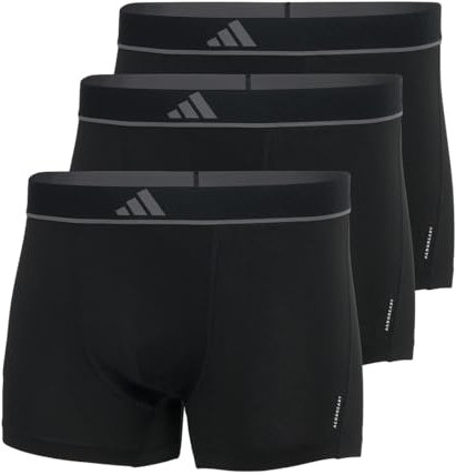 adidas Herren Unterwäsche Boxershorts 3er Pack-Trunk (3pk) -Active Micro Flex Eco sous-vêtement, Noir 4am014, XXL Hommes