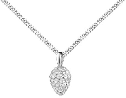 JEVELION Tannenzapfen Kettenanhänger für Damen Schmuckanhänger Silber 925 Glücksanhänger