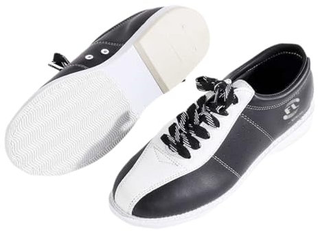 Viaoragiosa Men`S Bowling Shoe,Lawn Bowls Shoes Mens,Indoor Bowling Shoes,Mens Lace Up Bowling Shoes,Anti-Slip Breathable Wear-Resistant,Leather Lace Up,For Right Or Left Handed Bowlers