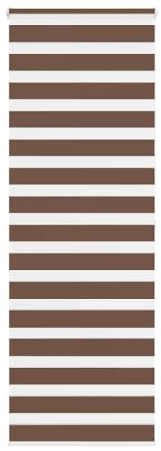 vidaXL Doppelrollo Braun 75x200 cm Stoffbreite 70,9 cm Polyester