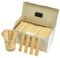 Palillos de dientes de bambú para restaurante, hotel, fruta, palillos de papel kraft, embalaje individual para frutas