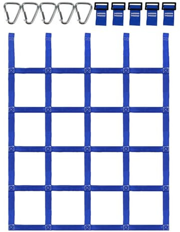 Kletterspielzeug – Leiter aus Polyesterseil, Mobile Jungle Gym | Sicheres Kletterzubehör mit Schnallen, perfekt für Spielplätze, Bäume, Baumhäuser, f