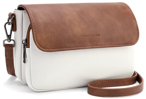 GAEKEAO Sacs Bandoulière Femme, Sac Telephone Portable en Cuir Végane avec Porte-Cartes et Bandoulière Réglable Amovible, Cadeau pour Les Femmes