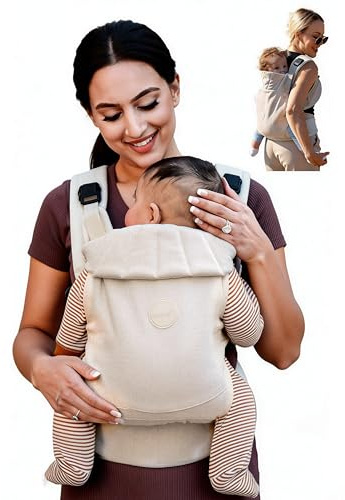 Grownsy Babytrage für Neugeborene, Ergonomische Kindertrage 3-20kg