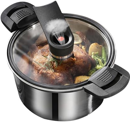 Autocuiseur de Cuisson Rapide | Cocotte-Minute en Acier Inoxydable pour Maison - Système de Cuisson et Accessoires Ergonomiques - Idée Cadeau pour Cuisiniers et Amis
