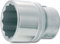 Hazet 1000Z-32 Douille carré creux 20 mm/profil à 12 pans extérieurs Taille 32 longueur 58 mm