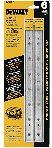 DEWALT Planer Blades, Heat Treated, Double Sided, 13-Inch, 2-Pack (DW7352-2)