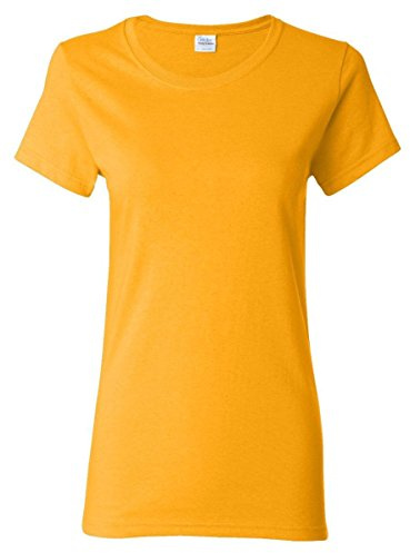 Gildan Ladies/Womens Heavy Cotton Missy Fit Short Sleeve T-Shirt (XL) (Black)