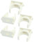 sourcing map 5 x 25 mm weiß PVC Rohr Push Snap In Clip Klemmen für Trinkwasser de