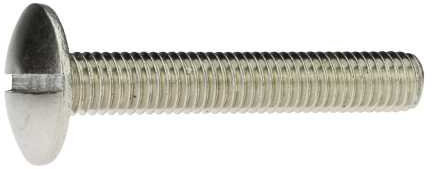 Reidl Flachrundschraube Bordwandschraube mit Schlitz 6 x 50 mm A2 blank 50 Stück