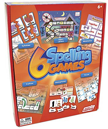Junior Learning 6 Spelling Games Pack - 24 Educational Literacy Activities