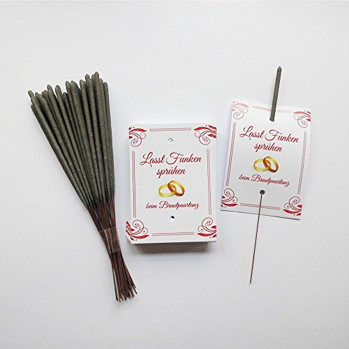 Brautpaartanz Set Ringe: 40 Karten und 40 Wunderkerzen Hochzeit Eröffnungstanz