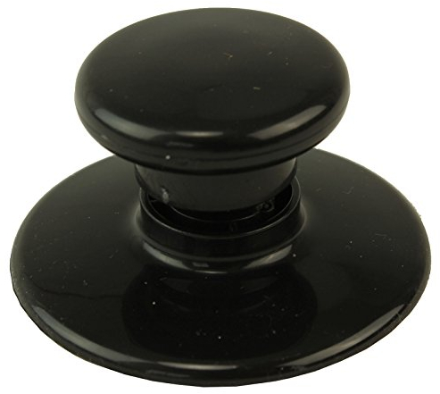 SPARES2GO Glass Lid Knob & Safety Skirt for Russell Hobbs 3.5L & 6.5L Slow Cookers (Black)