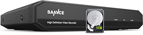SANNCE TVI 1080P Lite 16 Canali Network Digital Video Recorder Video Sorveglianza Videoregistratore CCTV DVR/HVR/NVR Sicurezza di Sistema Playback 4CH Email Allarme Manuale Italiano 1TB HDD
