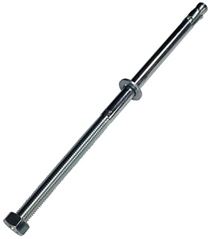5x Lumonic ancoraggio per carichi pesanti M12 x 255 zincato I Da utilizzare come ancoraggio metallico, ancoraggio a bullone, ancoraggio a saetta I Per va