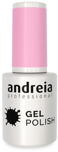 Andreia Vernis Gel Semi-Permanent pour Lampe UV/LED - Vernis à Ongles Couleur Intense Tenue 4 Semaines pour French Manucure - Couleur 289 Rose Pastel - Nuances de Corail - 10 ml