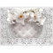 murando - Papier peint panoramique nature 350x256 cm - Revêtement mural décoration salon - Design moderne - Vert gris marron - Fleurs lys nature ornements plantes texture fond b-C-0212-a-b