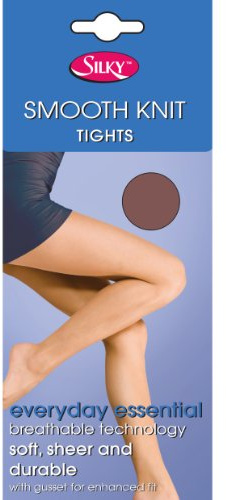 Silky Womens/Ladies Smooth Knit Tights Extra Size (1 Pairs) (XXX-Large (60-80)) (Chiffon)