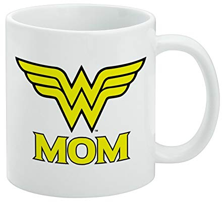 Mug blanc avec logo Wonder Woman Wonder Mom