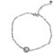 Armband Rotating Pearl | Perle dreht sich frei im Silber-Ring | Kette aus 925 Sterlling Silber