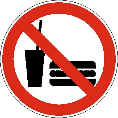 Schild: Essen und Trinken Verboten - Aluminiumschild 480mm