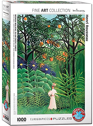 Eurographics 1000 Teile - Frau in einem exotischen Wald von Henri Rousseau