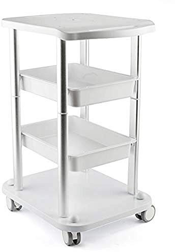 WLABCD Carros,3 Capas Carros de Herramientas Dental Médico Carro de Servicio,Multifuncional Banco de Trabajo Móvil Polietileno con Ruedas También Se Puede Utilizar en el Jardín Cocina Salón d