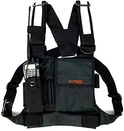 X-FIRE® Single Radio Chest Rig Harness w/Tool Pockets and 3m Reflective