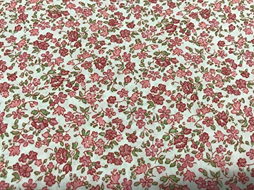 tissu de coton, tissus de fleurs LIBERTY ROSA, tissus pour enfants, tissus au mètre, 1 mètre x 150 cm, travaux et artisanat