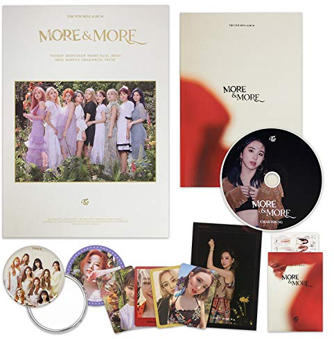 TWICE 9th Mini Album - MORE & MORE [ B Ver. ] CD + Photobook + Postcard + Coaster Card + Photocard / K-pop Sealed