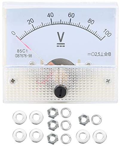 Spannungsprüfer DC Analog Voltmeter Panel Zeiger Spannungsmesser Messgerät 85C1 0~100V