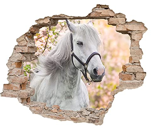 Little Deco 3D Wandsticker Wandaufkleber Wandtattoo Kinderzimmer Mädchen Pferd Wanddeko Spielzimmer Wandbild Poster Tapete Schlafzimmer Kleinkind Horse DL639-6