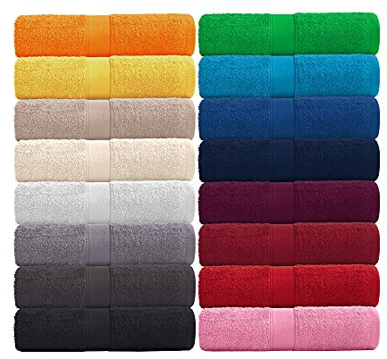 EllaTex Handtuch Serie Paris aus Reiner Baumwolle 500 Gramm/m², Farbe:Sonnengelb, Größe:15 x 21 cm - Waschhandschuh