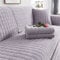 Sofa überzug Dicker Plüsch Schonbezug Sofabezug Gesteppte Sofa Sitzkissen Couchbezüge rutschfeste Sofaschoner Vor Haustieren Winter (Grau,70 × 120 cm)