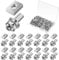 48 Pack Motorcycle Battery Terminal Bolt Square Nut Kit M6 x 16mm Motorcycle Battery Bolts Battery Terminal Nuts Stainless Steel Battery Screw and Nut for Motorcycle ATV Bike Scooter Part Accessories